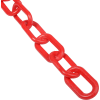 Global Industrial™ Plastic Chain Barrier, 2"x50'L, Rouge
