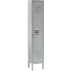 Global Industrial Infinity® 1-Tier 1 Door Locker, 12"Wx18"Dx60"H, Gray, Unassembled
