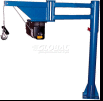 Low-Profile DC Powered Lift Van - Camion Jib Crane VAN-J-DC 400 Lb Cap.