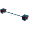 GKS Perfekt® F3 Machinery Roller Dolly Rigid Plates, Adjustable Width Connector Bar 6600 Lb.