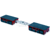 GKS Perfekt® F12 Machinery Roller Dolly Rigid Plates, Adjustable Width Connector Bar 26,400 Lb.