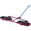 GKS Perfekt® TL12 Tandem Roller Dolly Swivel Plates, Adjustable Width Frame 26,400 Lb. Cap.