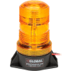 Global Industrial High-Profile Amber LED Permanent Mount Forklift Strobe Light 12 to 110 Volts