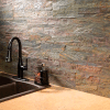 Aspect 23,6" x 5,9" Peel - Stick Stone Decorative Tile Backsplash, Weathered Quartz - A90-80