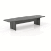 Safco® 12' Boat-Shaped Conference Table Gray Steel - Série d’Aberdeen