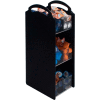 Celulle VFCT-18 - Compact de Condiment organisateur, étagères 3, 6 compartiments, noir
