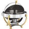 Alegacy AL560A - 13" Round Savoir™ Chafer With Brass Legs