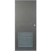 CECO Hollow Steel Security Door 36"W X 80"H, 24"W X 24"H Louver, Mortise Prep, SteelCraft Hinge