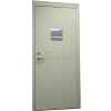 CECO Hollow Steel Security Door, Vision Light, Mortise, Curries Hinge/Glass, 18 Ga, 48"W X 80"H