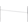 Nexel® AHR72C Chrome Hanging Rail 72"