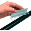 Label Holder 4" Long for 1" & 1-1/8" Dia. Material, Clear (25 pcs/pkg)
