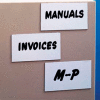 Magnetic Write-On Label, 3" x 6" (25 pcs/pkg)