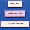 Label Holder, "C" Design, 7/8" x 12", Self Adheres (25 pcs/pkg)