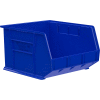 Akro-Mils® AkroBin® Bac empilable et suspendu en plastique, 16-1/2 po L x 18 po L x 11 po H, bleu - Qté par paquet : 3