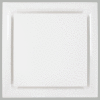 American Laver, diffuseur de plaque en plastique Stratus pour plafond à grille en T, blanc, STR-PQ-10W-R6