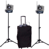 Kit de luxe demi-mile porte-voix avec Wireless haut-parleurs amplifiés
