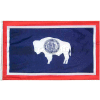 3 x 5 ft 100 % Nylon Wyoming State Flag