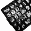 Aarco Universal Single Tab White Helvetica 1/2"H Letters