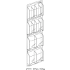 Clear-Vu Combination Pamphlet/Magazine Display - 21"W x 45"H