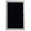 Aarco 1 Door Enclosed Letter Board Cabinet - 36"W x 48"H