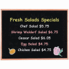 Aarco Display Style Black Chalkboard - 48"W x 36"H