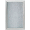 Aarco 1 Door Aluminum Framed Enclosed Bulletin Board - 24"W x 36"H