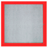 Aarco 1 Door Aluminum Framed Enclosed Bulletin Board Red Powder Coat - 36"W x 36"H
