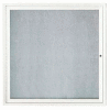 Aarco 1 Door Aluminum Framed Enclosed Bulletin Board White Powder Coat - 36"W x 36"H