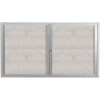 Aarco 2 Door Aluminum Framed Enclosed Bulletin Board - 60"W x 36"H