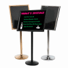 Aarco Small Dual Capability Neon Mb And Menu/Poster Holder Black - 24"W x 20"H