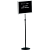 Aarco Single Pedestal Letter Board - 18"W x 14"H