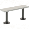 Paillasse de casier industriel™ global, plastique, 36 « L x 9-1 / 2 « D, Gris