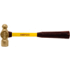 AMPCO® H-5FG Non-Sparking Ball Peen Hammer W/ Fiberglass Handle 2.25Lb 14"OAL