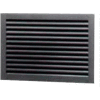 Steel Door Louver Two Piece 700A1812B, Inverted Split "Y", 50% Free Area, 18" X 12", Bronze