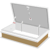 JLIndustries® Diamond Series Galvanized Roof Hatch JLIndustries® Diamond Series Galvanized Roof Hatch JLIndustries® Diamond Series Galvanized Roof Hatch JL - 30" W x 54"L