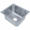 Advance Tabco® Under Mount Sink, One Compartment, 16L x 20W Bowl, 12" Overall Height, 18 Gauge