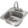 Avance Tabco® Drop In Sink, One Compartment 12-1/4L x 10-1/4W x 6D Bowl W/Rimmed Edge