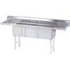 Avance Tabco® FC-3-2030-20RLX NSF Fabriqué 3 Compartment Sink, 20L Gauche - Planches de vidange droite