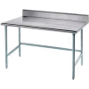 Table en acier inoxydable Advance Tabco 430, 48 x 24 », dosseret 5 », calibre 16