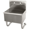 Évier de service mural Advance Tabco®, un compartiment, cuve de 18 L x 14 l x 12 H, 304 inox