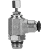 AIGNEP Flow Control 50905N-4-1/8, Knob Adj, Flow Out, 4mm, 1/8" Swift-Fit Universal Thread - Pkg Qty 2