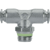 AIGNEP Swivel Branch Tee, 60210-10-1/4, 10mm Tube x 1/4" Male BSPT Thread, Stainless Steel