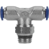 AIGNEP Swivel Branch Tee 87210-02-04, 1/8" Tube x 1/4" Swift-Fit Universal Thread - Pkg Qty 5