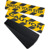 Aucun débusquage auto-adhésif de plancher anti-dérapant ne bandes 6" Wx24" L - Bande de sable jaune/noir - Watch Your Step