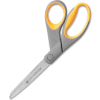 Westcott® titane collé ciseaux avec Soft Grip poignées, 8" L Bent, gris/jaune - Qté par paquet : 6