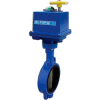 BI-TORQ 2.5" Wafer Style Butterfly Valve W/ Buna Seals and NEMA 4 115VAC Electric/4-20mA
