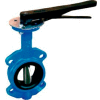 6" Wafer Style Butterfly Valve W/ Viton Seals and 10 Position Handle