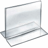 Azar Displays 152730 Horizontal Double Sided Stand Up Sign Holder, 5" x 4", Acrylic