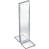 Azar Displays 152757 Double Foot Sign Holder, 2" x 7", Acrylic