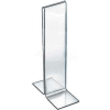 Azar Displays 152758 Double Foot Sign Holder, 2" x 8", Acrylic